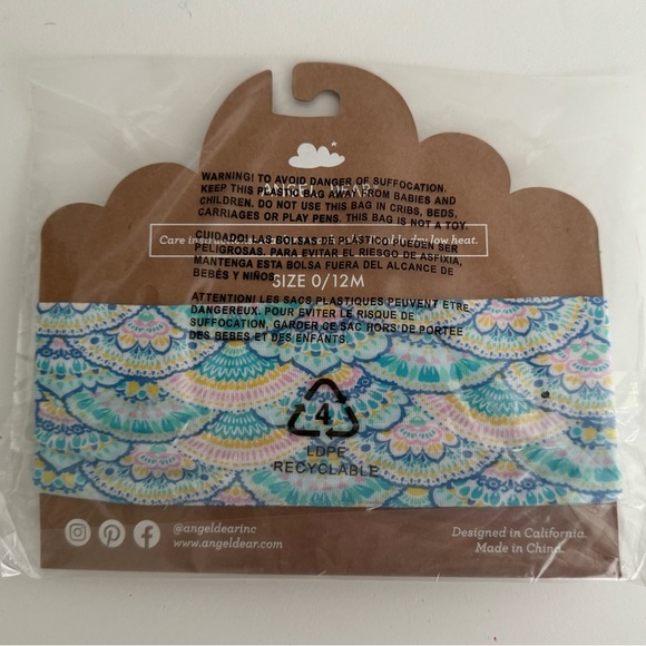 Angel Dear Headband Mermaid Scale Size 0-12 Months NWT - Picture 3 of 3